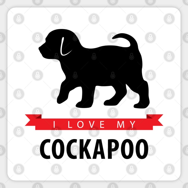 I Love My Cockapoo Sticker by millersye